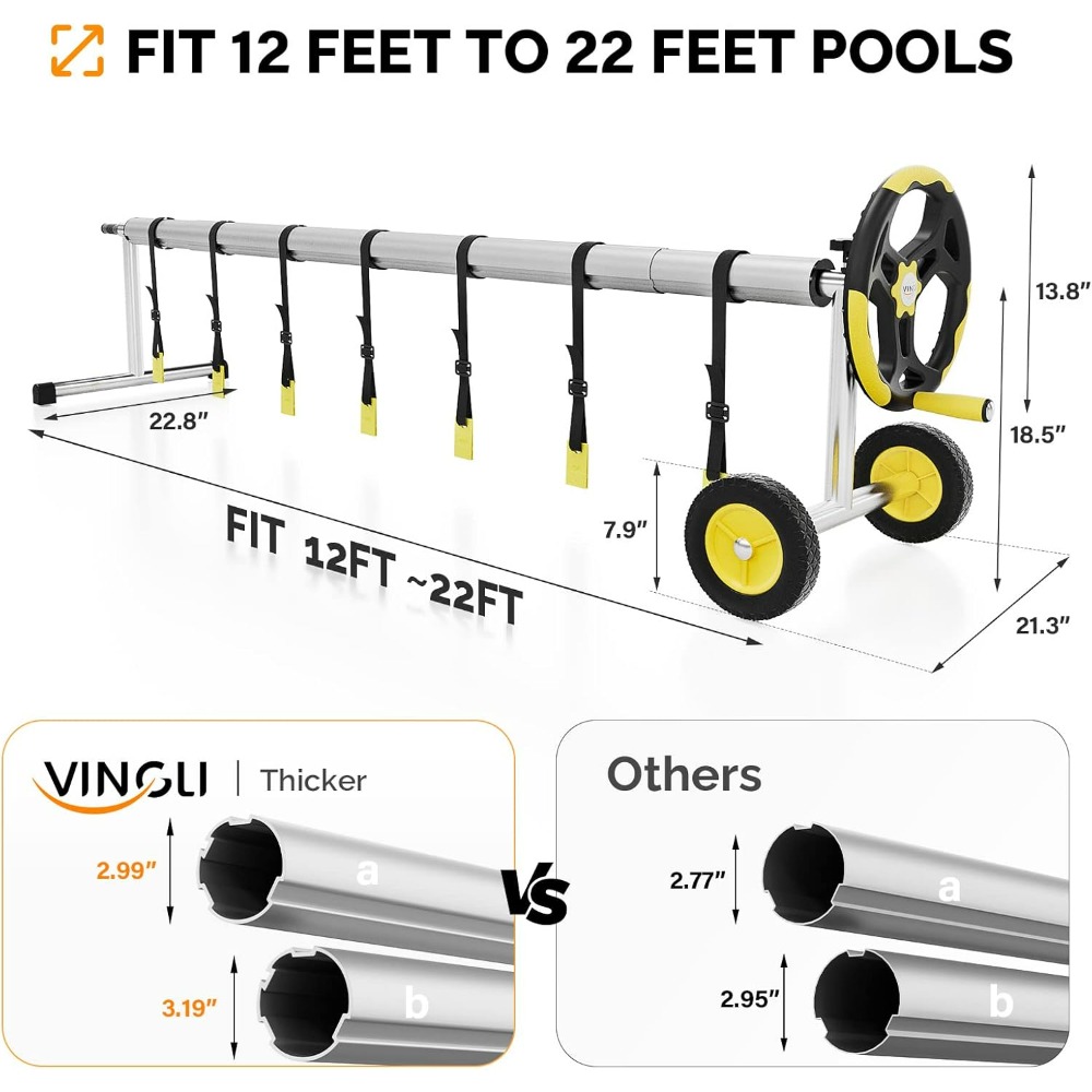VINGLI 21FT Upgrade Aluminum S - Reel Cover recensione e prezzo
