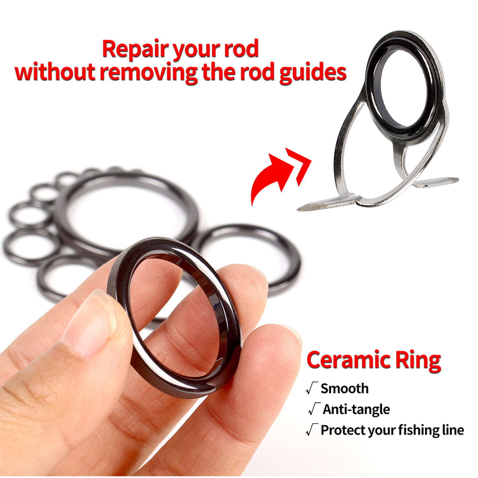 Fishing Rod Guide Repair Kit C - Reel Repair Kit recensione e prezzo