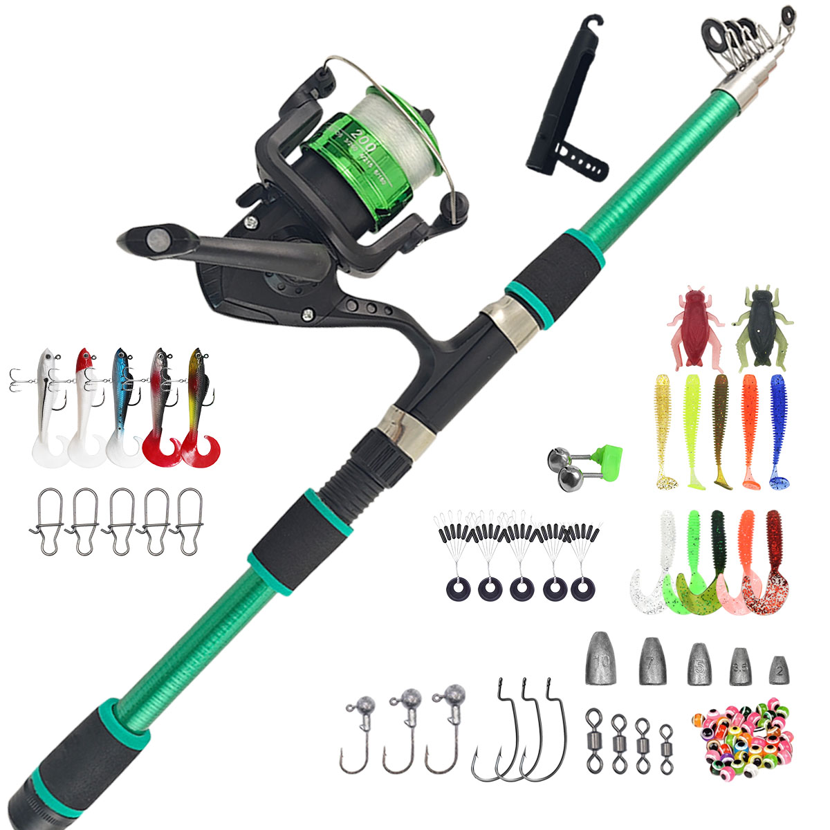 Portable Telescopic Fishing Ro - Spincast Reel recensione e prezzo