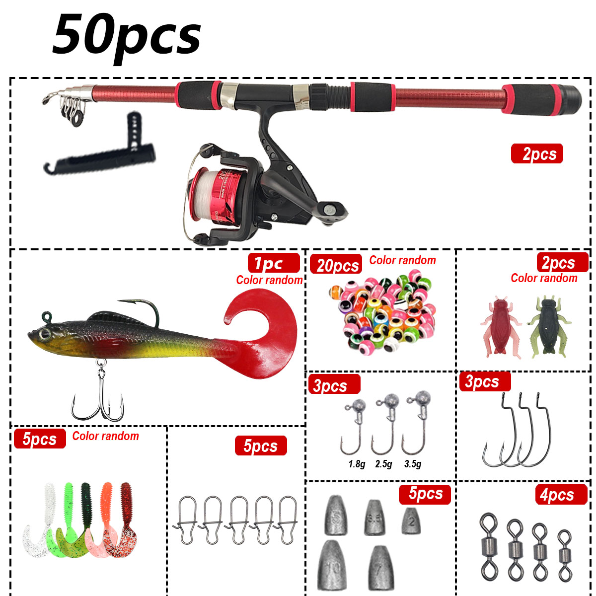 Portable Telescopic Fishing Ro - Spincast Reel recensione e prezzo