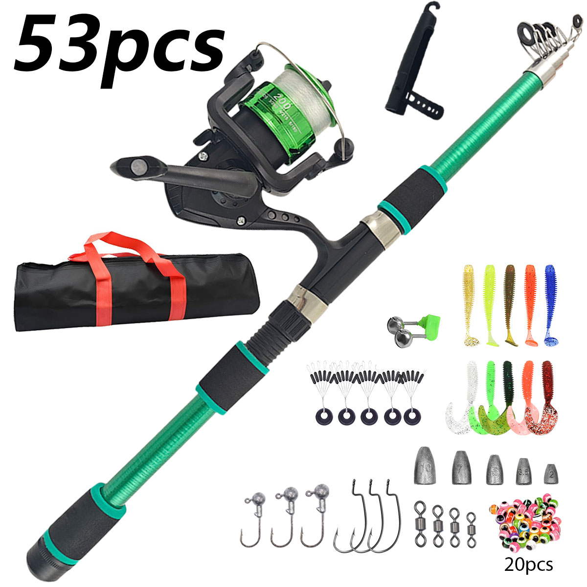 Portable Telescopic Fishing Ro - Spincast Reel recensione e prezzo
