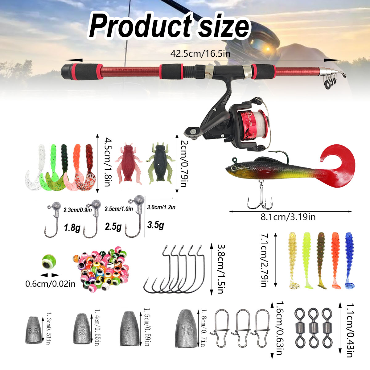Portable Telescopic Fishing Ro - Spincast Reel recensione e prezzo