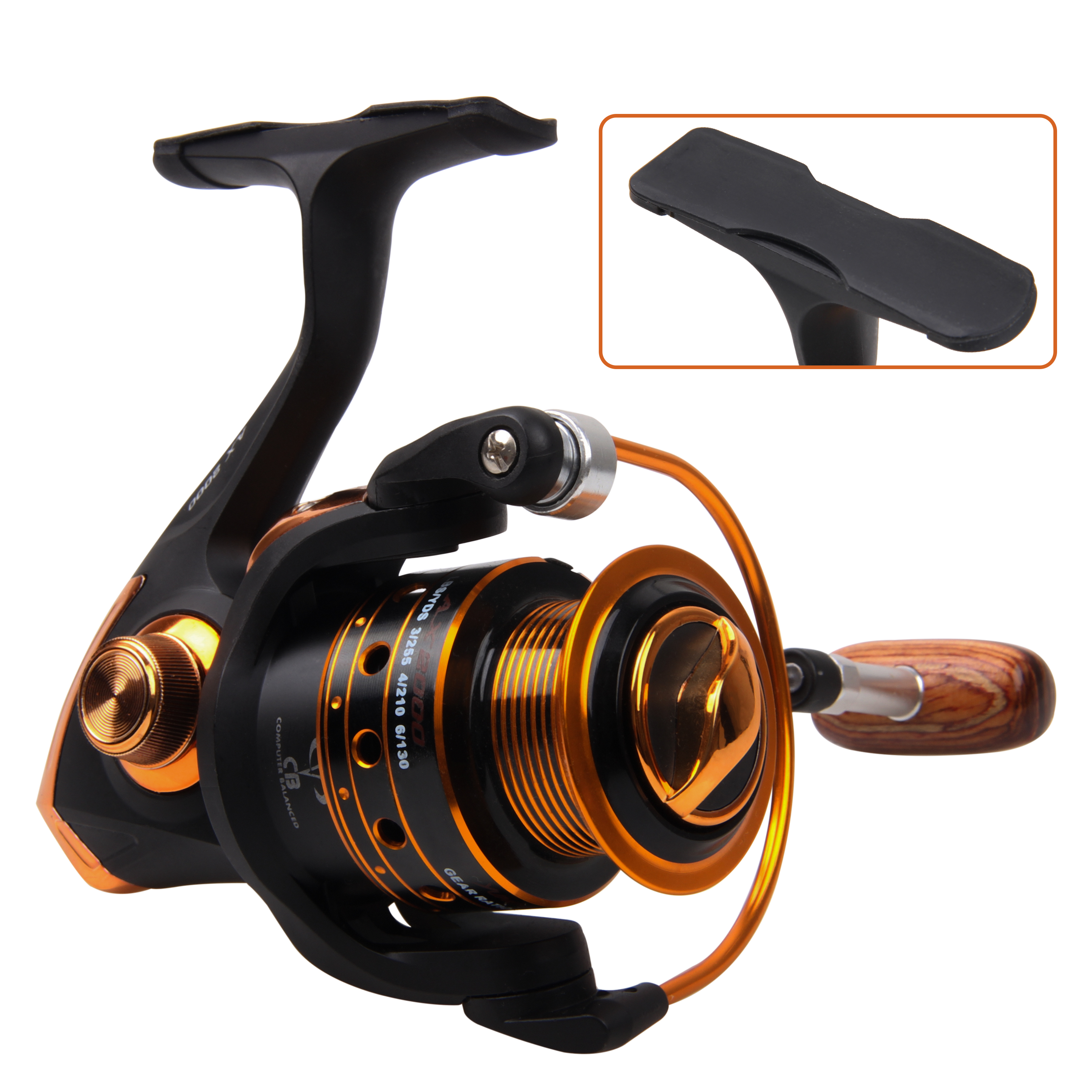 6pcs Black Rubber Fishing Reel - Reel Cover recensione e prezzo