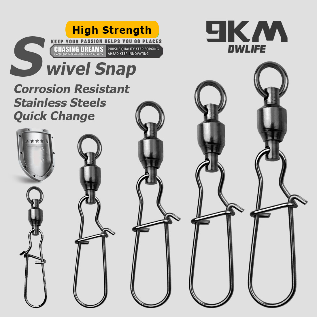 9KM 10PCS Ball Bearing Swivel  - Baitcasting Reel recensione e prezzo