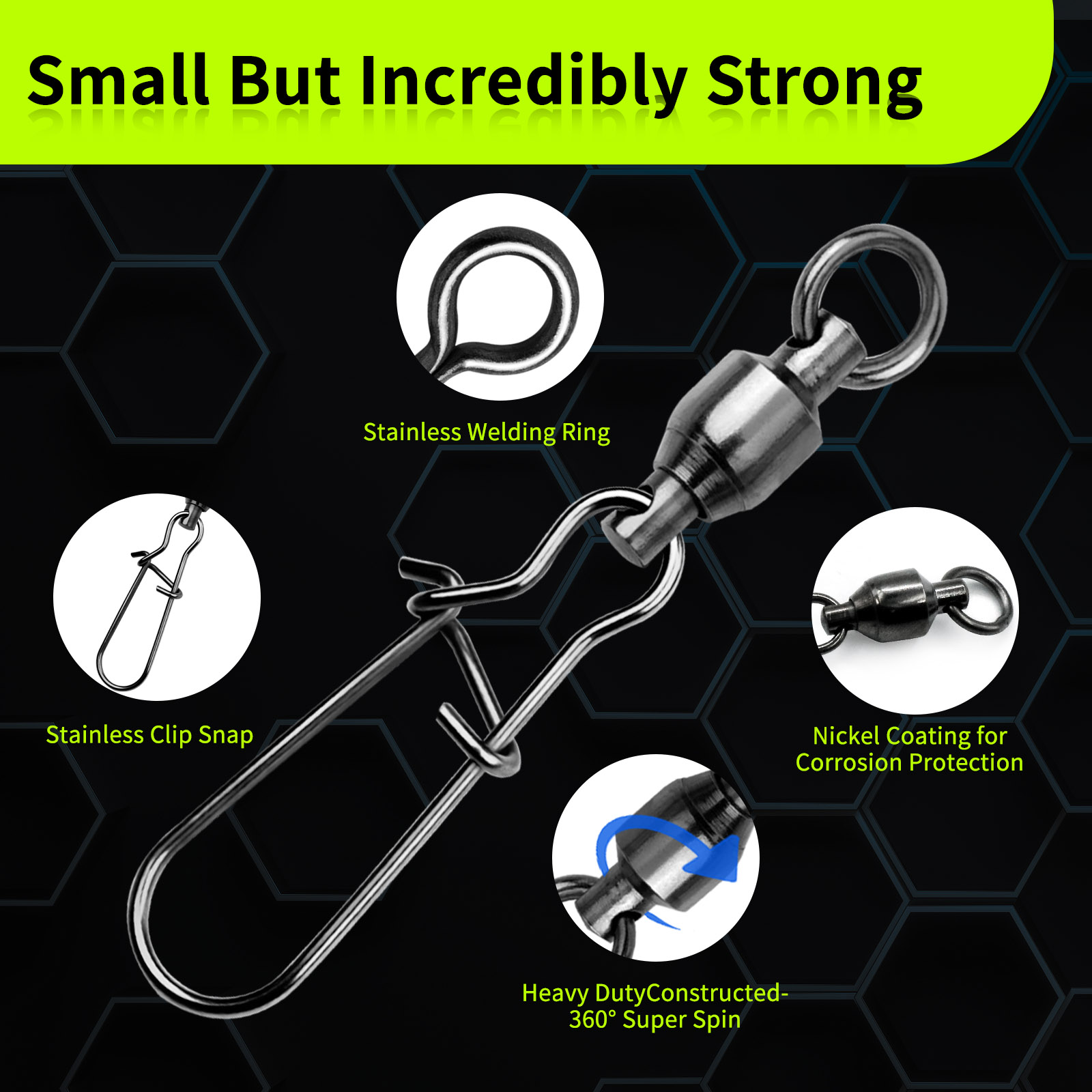 9KM 10PCS Ball Bearing Swivel  - Baitcasting Reel recensione e prezzo