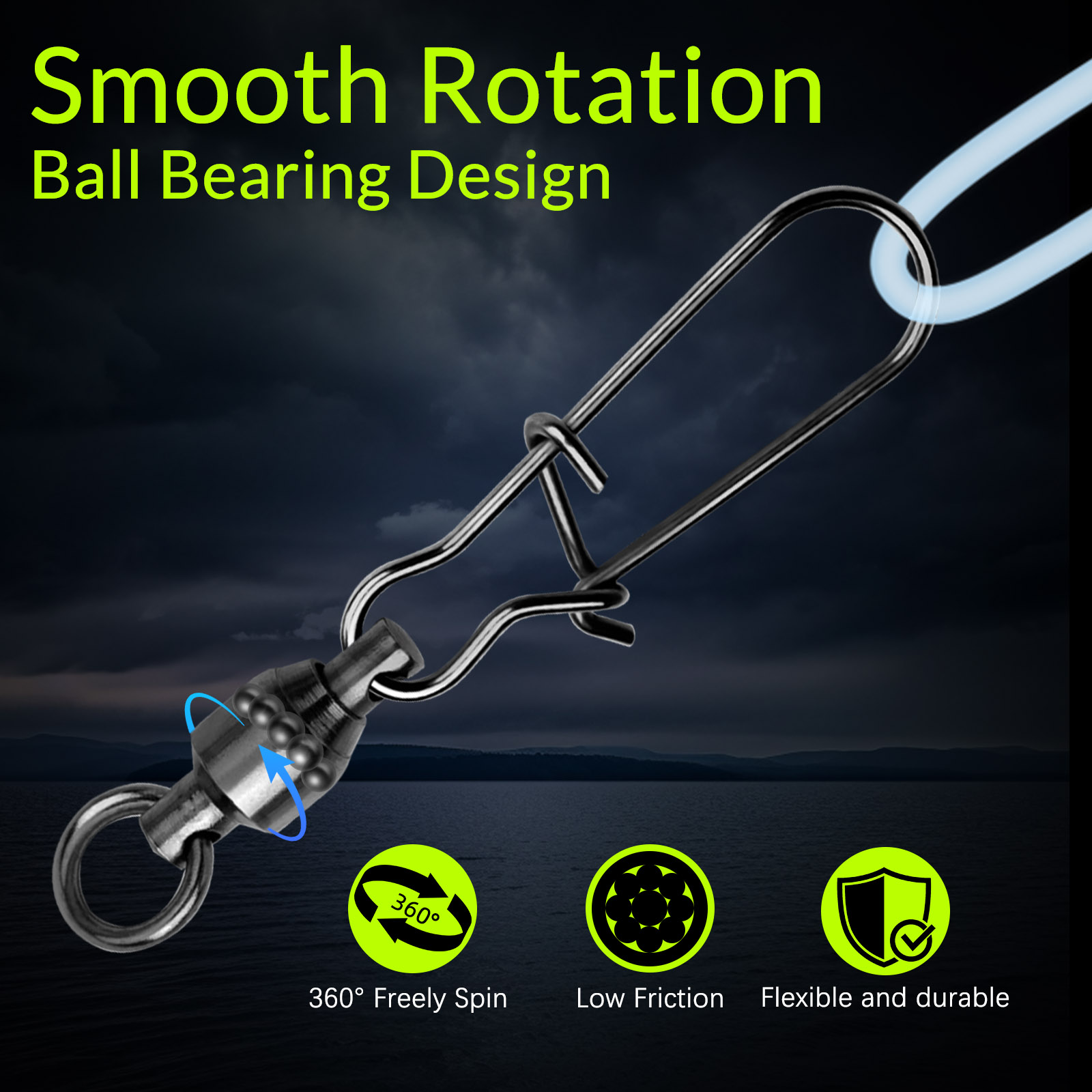9KM 10PCS Ball Bearing Swivel  - Baitcasting Reel recensione e prezzo
