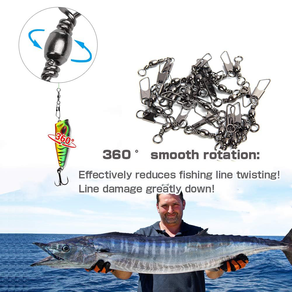 50Pcs Stainless Steel Snap Swi - Baitcasting Reel recensione e prezzo