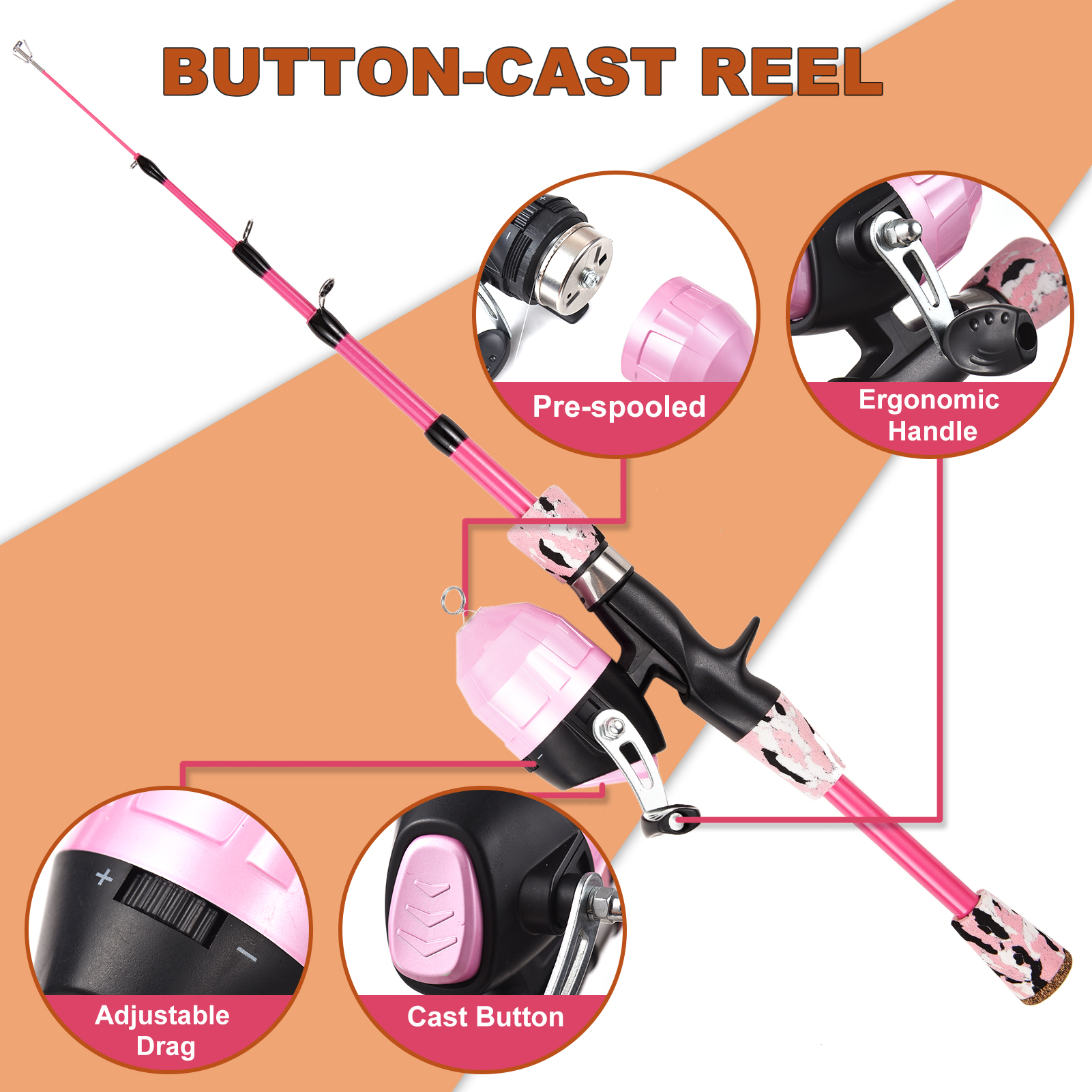Kids Fishing Rod and Reel Comb - Spincast Reel recensione e prezzo