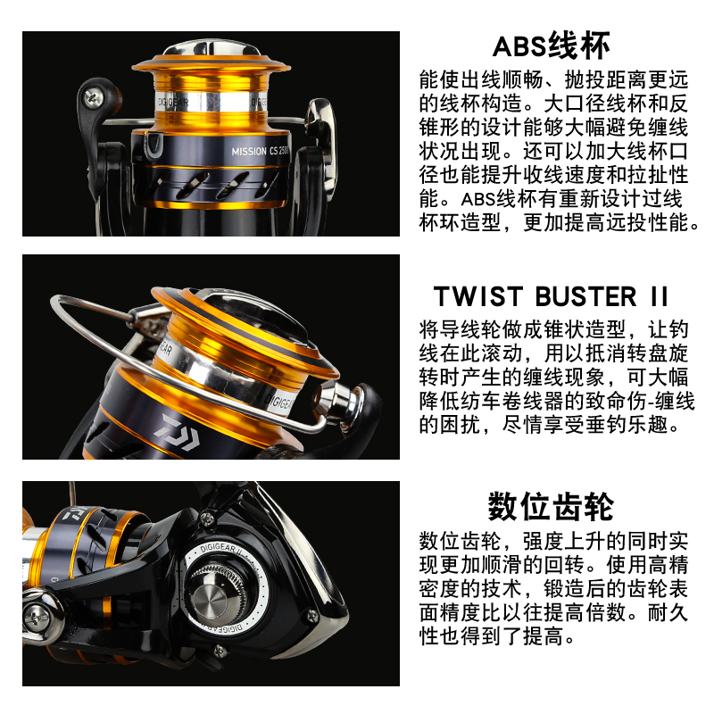 DAIWA Fishing Reel MISSION CS  - Reel Spare Spool recensione e prezzo