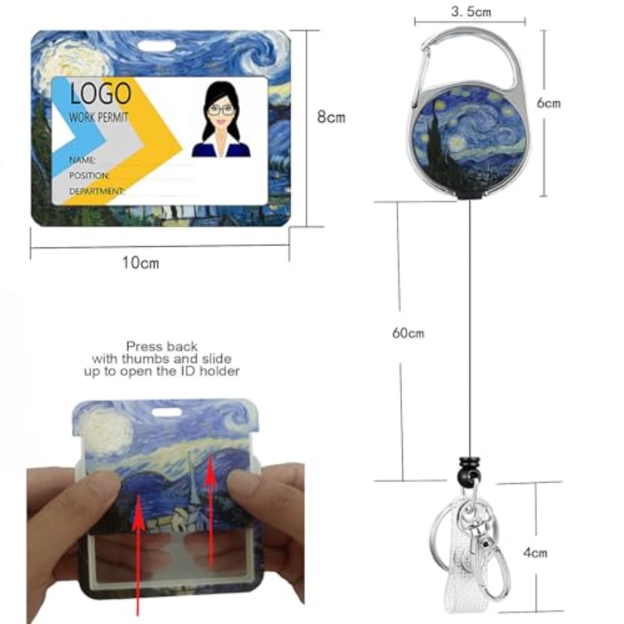 2 Pack ID Badge Holder with Re - Reel Oil recensione e prezzo