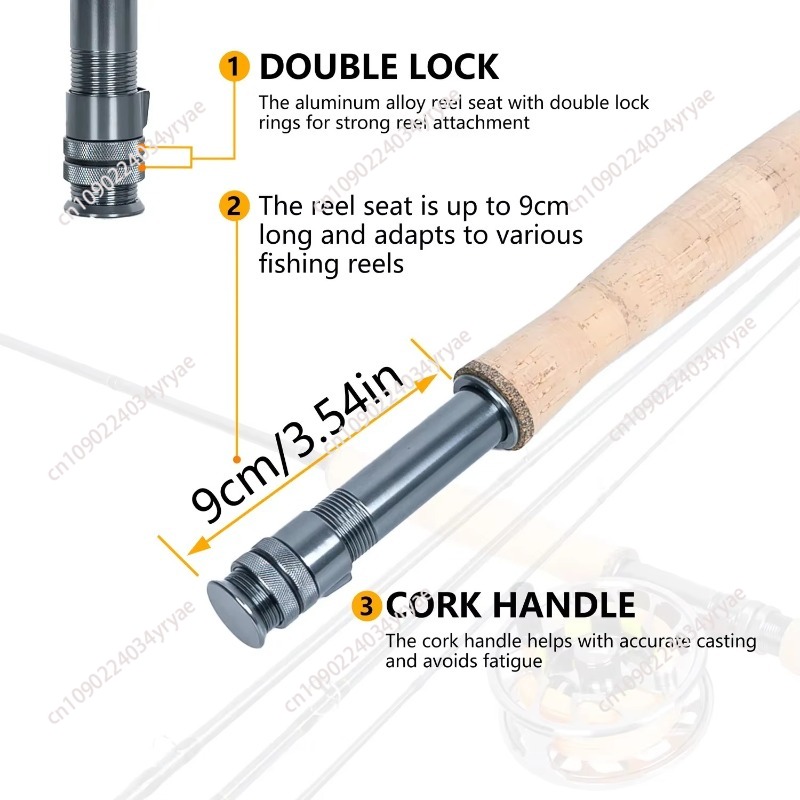 8 Fan Premium Fly Fishing Comb - Fly Reel recensione e prezzo