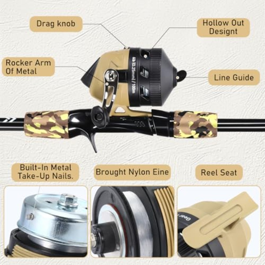 Fishing Rod and Reel Combo, Li - Spincast Reel recensione e prezzo